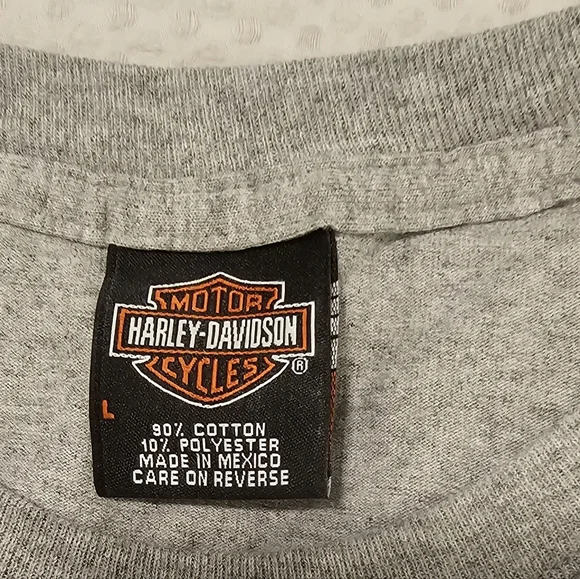 Harley-Davidson T-Shirt in Large.  GRAY - Picture 5 of 6